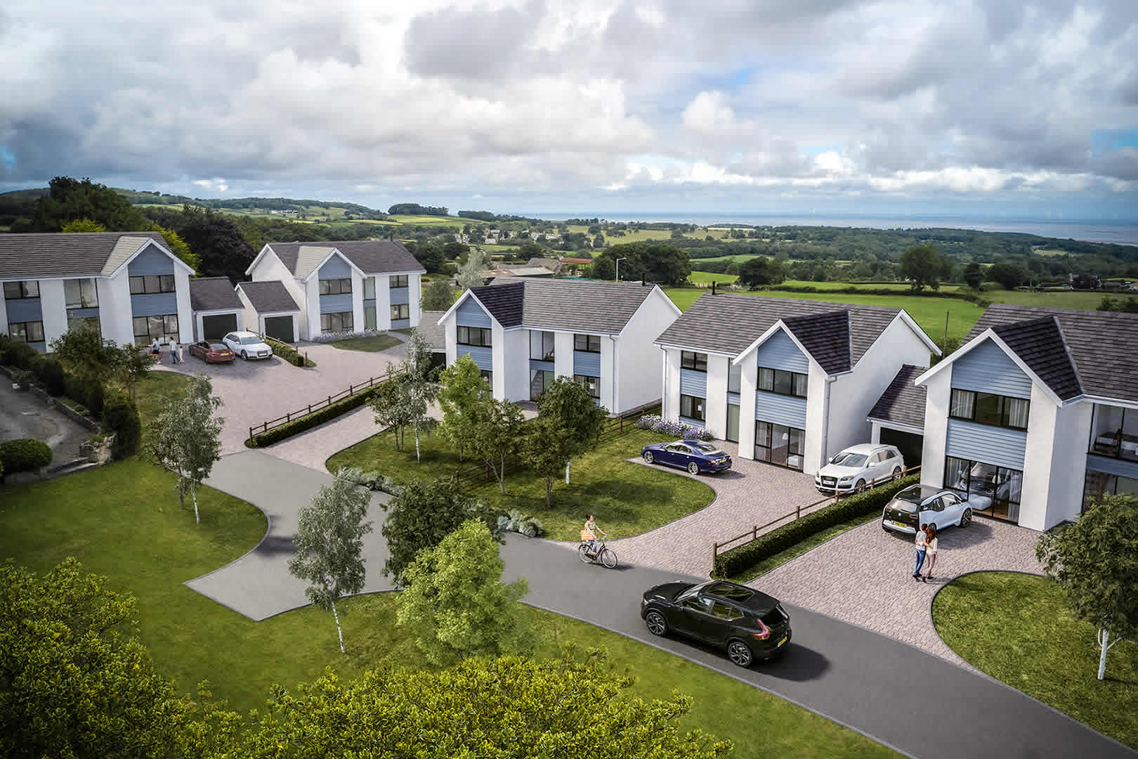 5 new houses in Gorsedd, Flintshire